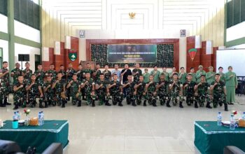 Sosialisasi bahaya dan pencegahan HIV/AIDS oleh Dinkes Natuna di Batalyon Komposit 1 Gardapati.