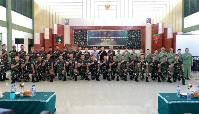Perangi HIV/AIDS, Yonkomposit 1/Gardapati dan Dinkes Natuna Gelar Sosialisasi Kesehatan