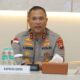 Kapolda Kepri Irjen Pol Asep Safrudin saat memberikan peringatan terkait pencurian fasum kepada pengusaha besi tua Batam di Mapolresta Barelang.