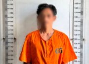 Tersangka jambret hp PA (33) saat diamankan tim gabungan Jatanras Polresta Barelang dan Polsek Sungai Beduk Batam.