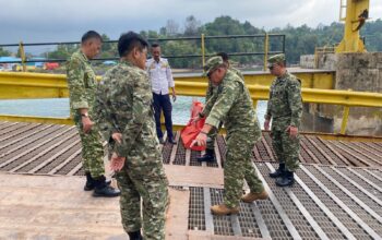 Wadan Kodiklat TNI Tinjau Pelabuhan Roro Jagoh, Jelang Latihan Terintegrasi Tiga Matra Agustus Mendatang
