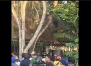 Polisi dan Tim Inafis Polresta Barelang menyelidiki lokasi penemuan jasad karyawan PT Simatelex yang tewas tergantung di Sagulung Batam