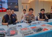 Polresta Barelang saat merilis kasus penangkapan pelaku jambret di Nongsa Batam.