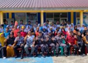Siswa dan guru SMPN 3 Munjan Anambas deklarasi bersama bebas narkoba bersama prajurit TNI AL