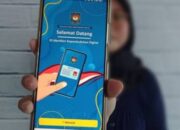 Tampilan aplikasi Identitas Kependudukan Digital IKD pada smartphone.