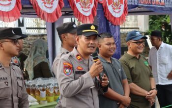 Kolaborasi Polres Lingga Berbuah Manfaat, Ratusan Warga Serbu Pangan Murah dan Cek Kesehatan Gratis