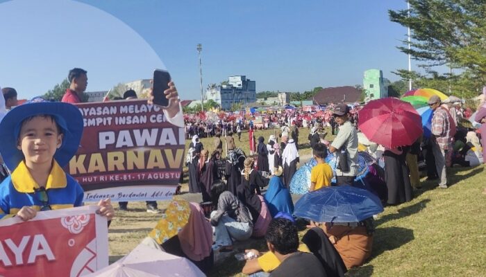 Semarak Kemerdekaan di Dabo Singkep, Ribuan Warga dan Pelajar Padati Karnaval Budaya