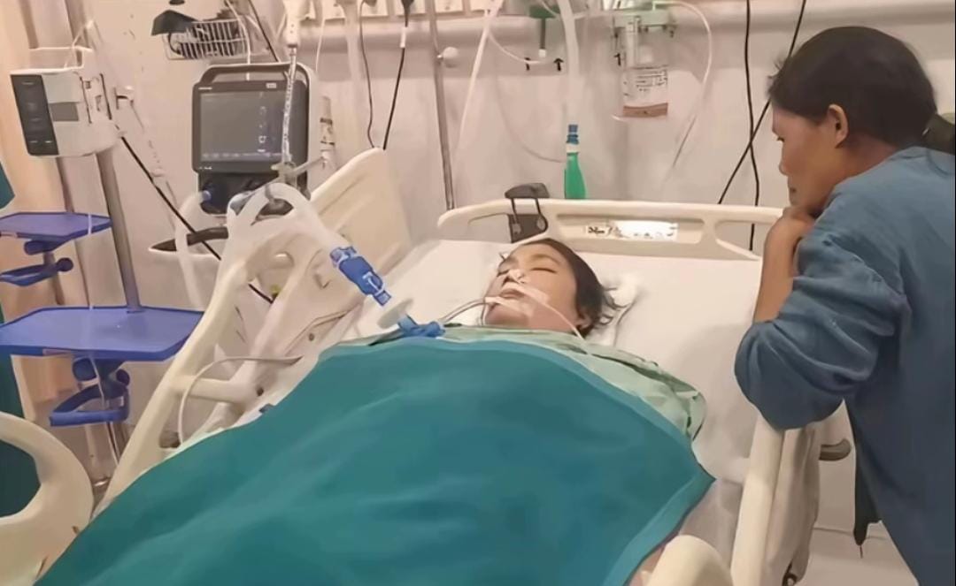 Dewi Sartika Sitinjak saat mengalami koma di RS Awal Bros, Botania, Batam