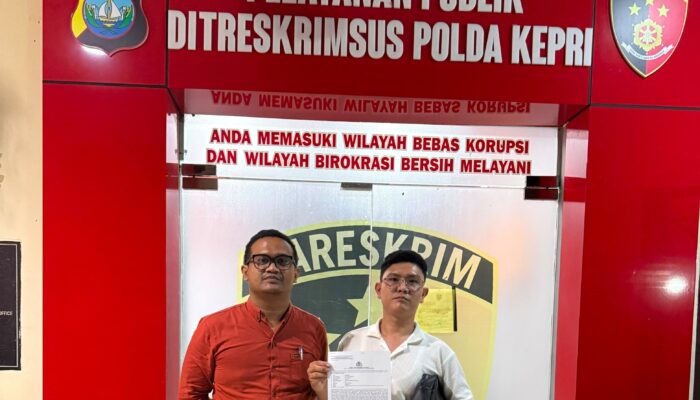 Dituduh Terlibat Jaringan Narkotika, Andi Morena Resmi Laporkan Akun Medsos ke Polda Kepri