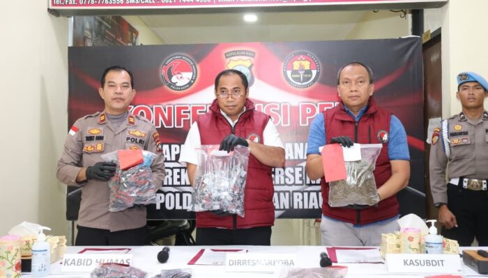 Polda Kepri Gagalkan Peredaran Narkoba Lintas Negara Senilai Rp1,7 Miliar, 36 Tersangka Ditangkap