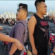 Tangkapan layar video viral adu mulut pengacara dan oknum pemuda setempat terkait pungli parkir di Jembatan 2 Barelang Batam.