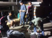 Polsek Lubuk Baja amankan tiga pelaku pencurian besi U-Head PT Bada Multi Usaha di Tanjung Uma Batam.