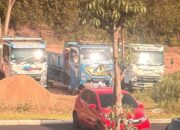 Truk pengangkut pasir ilegal diamankan Polda Kepri di Nongsa Batam.