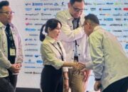 Li Claudia Chandra Wakil Kepala BP Batam memaparkan kesiapan ekosistem data center dan AI pada Tech Week Singapore 2026 di Marina Bay Sands.