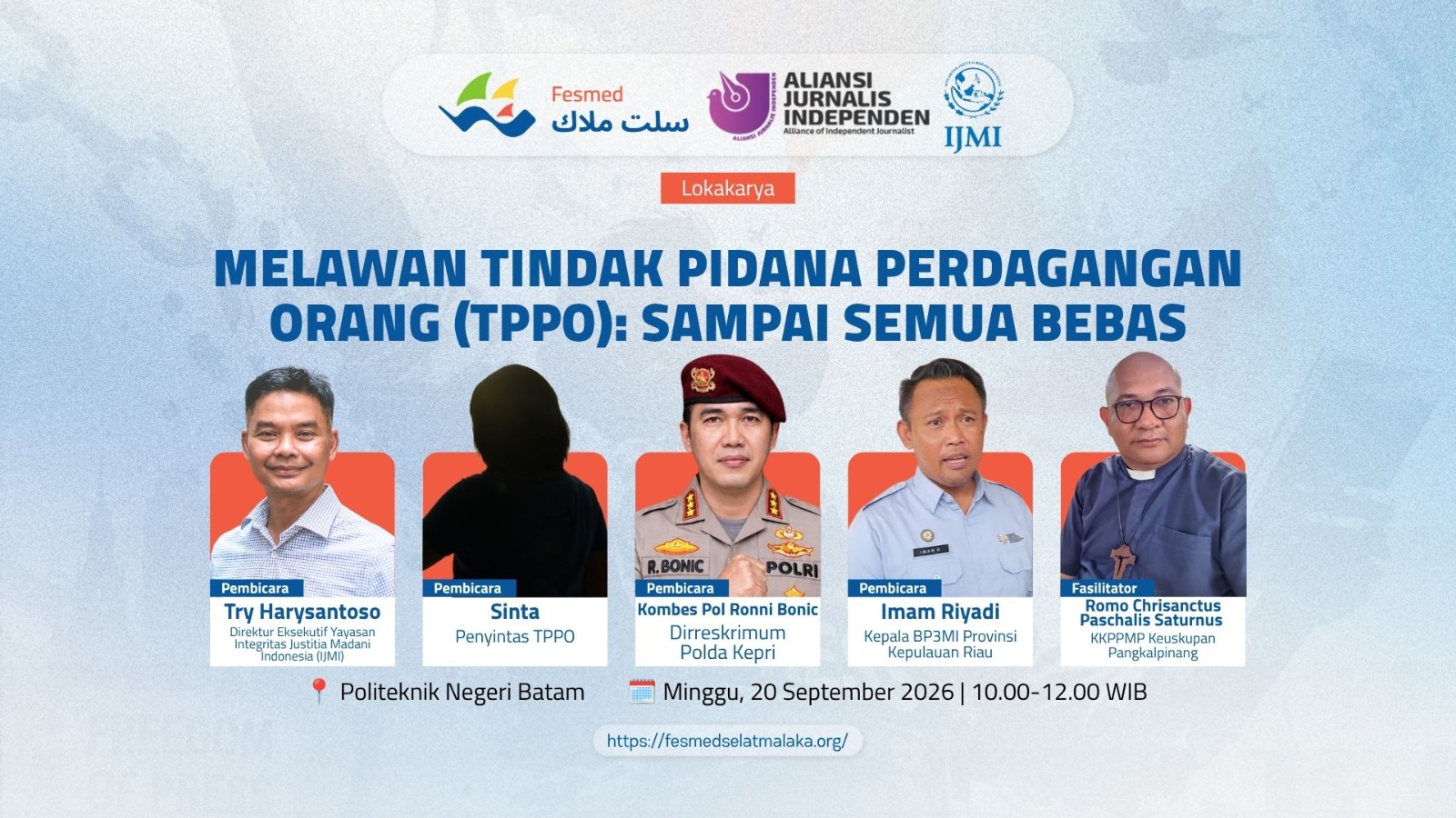 Lokakarya Melawan TPPO Fesmed Selat Malaka di Politeknik Negeri Batam