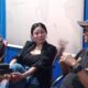 Selebgram Ayu Aulia saat berdiskusi bersama pengurus Forum Pemred PWI Kepri di Batam.