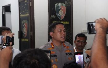 Kapolresta Barelang Kombes Pol Anggoro Wicaksono memberikan keterangan terkait kasus konflik lahan di Batam