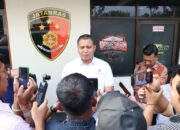 Kasat Reskrim Polresta Barelang Kompol Agung Tri Poerbowo memberikan keterangan pers terkait perkembangan kasus Setokok Batam.
