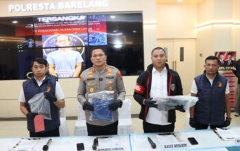 Kapolresta Barelang Kombes Pol Anggoro Wicaksono rilis kasus kebakaran lahan 10 hektare Tembesi Batam