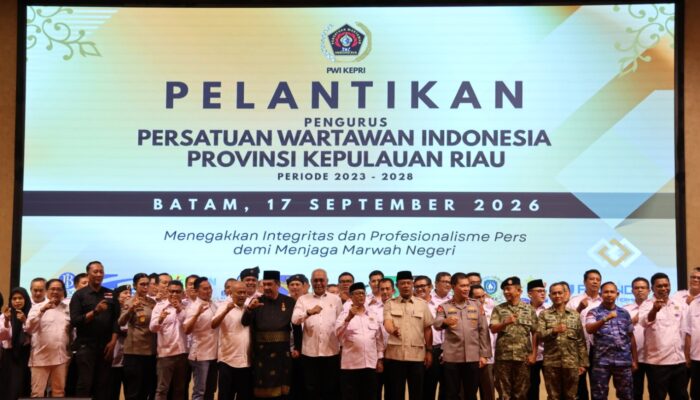Bawa Spirit ‘DNA Pejuang’, PWI Kepri Resmi Dilantik dan Siap Perkuat Sinergi Daerah