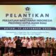 Prosesi pelantikan jajaran pengurus PWI Kepri oleh Ketua Umum PWI Pusat Akhmad Munir di Batam