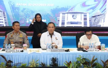 Konferensi pers Bareskrim Polri dan Polda Kepri terkait penetapan tersangka kasus blackout listrik Batam-Bintan