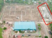 Serandang tampak atas. Pembangunan instalasi Trafo 3 oleh PT Ahza Jaya Mulia yang dimulai pada April 2026.